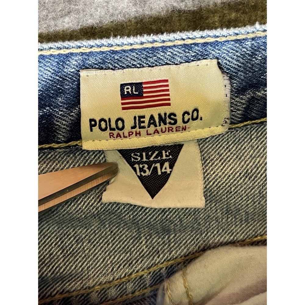 Vintage Polo Jeans Co. Ralph Lauren Relaxed Fit Wide Leg Jeans Womens Size 13x30 - Picture 3 of 12